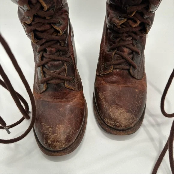 Flawed Freebird By Steven Grany Brown Leather Boots - Picture 12 of 15